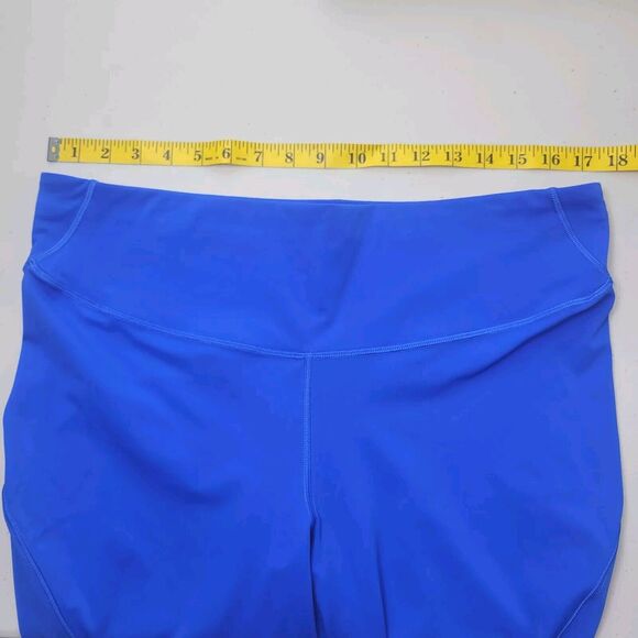 Lululemon Base Pace High-Rise Crop 25” Symphony Blue Leggings Size 16 plus - Picture 6 of 11
